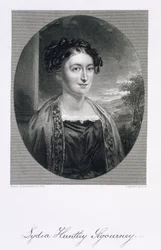 Lydia Huntley Sigourney (1791-1865), Burt metszete
