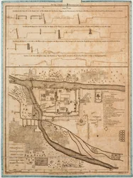 Sirengampatanne vagy Seringapatnam városa és környéke, melyet Robert Adams sebész úr kérésére Alexander Cesars LeGou 1775-ben készített.