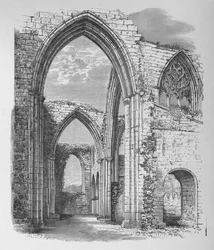 Arches of Transept, Bolton Priory, 1880, 1897