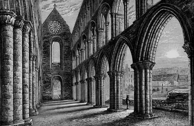 Nave Looking West, Jedburgh Abbey, 1880, 1897