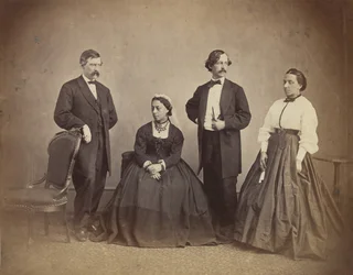 Emma hawaii királynő és környezete, 1865.