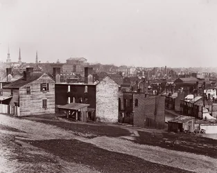 Richmond az evakuálás után, 1865.