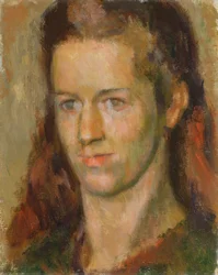 Anne Olivier Popham (később Mrs. Quentin Bell) portréja, 1939