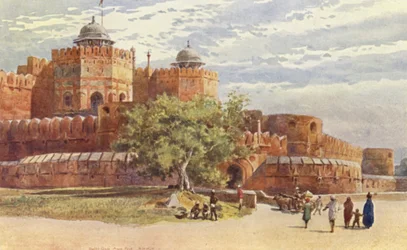 Agra erőd, a Delhi kapun kívül