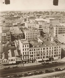 Kilátás északra a chicagói bíróság kupolájából, 1858