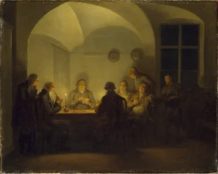 Kártyajátékosok, 1815