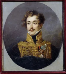 Alekszandr Olszufjev gróf (1790-1853) portréja. (Gróf Alekszandr Olszufjev portréja). Alexander (Alexandre) Molinari (1772-1831) festménye, olaj, vászon