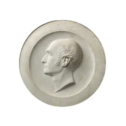 Dr. Henry Wellesley tiszteletes profilportréja, 1856 (carrarai márvány)