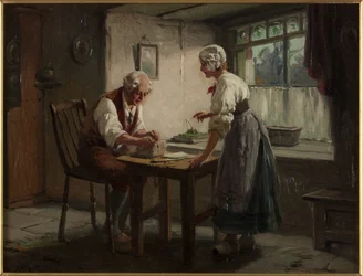 Ajándék az előlapnak (olaj, vászon)