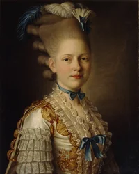 Contesse H. Obolenskaya portréja, CA 1776