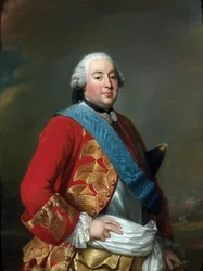 I. Lajos Fülöp (1725-1785), Orléans dit Le Gros hercegének portréja - Alexander (Alexandre) Roslin (1718-1793) festménye, kb 1770 - Olaj, vászon - Stockholmi Nemzeti Múzeum