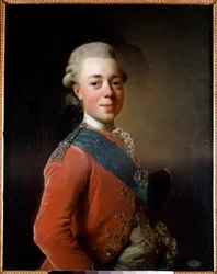 I. Pál (1754-1801), Oroszország császárának portréja. Alexander Roslin festménye (1718 - 1793) Ec. Beperelték.