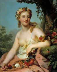 Az opera Flórája, Alexandre Roslin (1718-1793) festménye, 18. század, M. 0,72 x 0,91 m, Bordeaux, Szépművészeti Múzeum