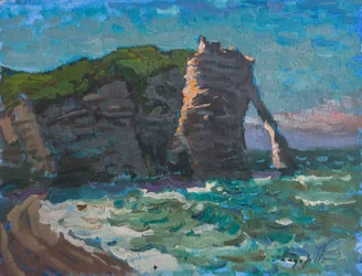 Normandia, Etretat, 2. tanulmány