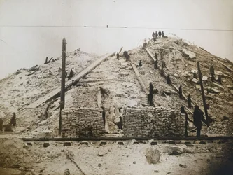 A Szovjet Palota építésének helyének előkészítése, 1931 körül.