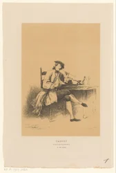 Cornelis Troost önarcképe Megnyugtató megfigyelés (cím a tárgyon)