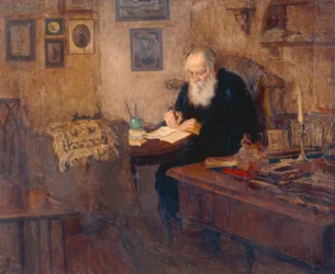 Leo N. Tolstoy író portréja