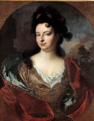 XIV. Lajos udvarhölgyének portréja Francois Desportes (1661-1743) festménye