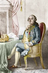 XVI. Lajos (1754-1793), francia király portréja.