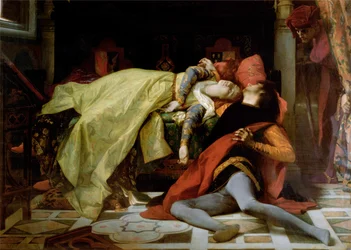 Francesca da Rimini és Paolo Malatesta halála, 1870