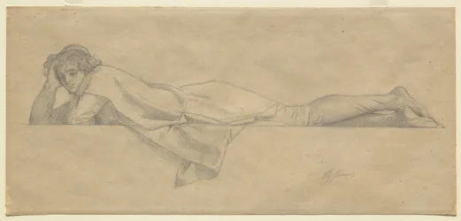 Tanulmány „A firenzei költő” című műhöz, 1853 körül