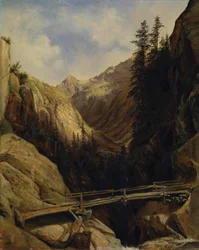 A Handeck-vízesésnél, 1842-43