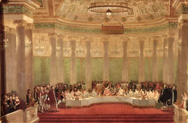 Napóleon Bonaparte (1769-1821) és Marie-Louise de Habsbourg-Lorraine (1791-1847) házassági bankettje 1810