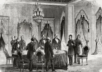 Konstantinápolyi Konferencia, 1876. december, metszet, Törökország