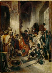 Krisztus a pretoriumban (festmény, vászon)