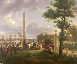 I. Napóleon (1769-1821) és VII. Pius pápa (1742-1823) találkozása a fontainebleau-i erdőben 1804-ben, 1808-ban