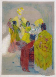 Flamenco tánc, Sevilla, Spanyolország.
