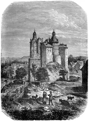 Chateau de Montbeliard Montbeliard-i kastély, Franciaország, 1882-1884