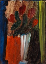 Virágcsendélet fehér vázában, 1936.