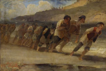 Burlakok a Volgán, 1871.