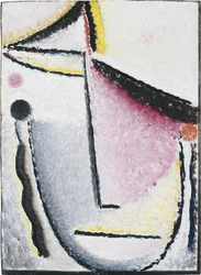 Absztrakt fej: töprengő, 1929-1930