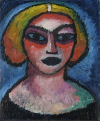 Női fej. Verso: férfi mellképe (1910-1912 körül)
