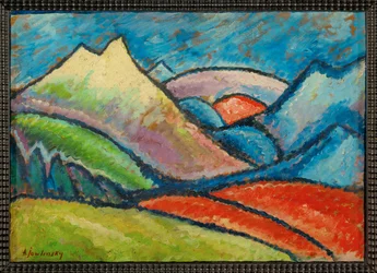 Landscape Oberstdorf (festmény, vászon)