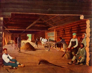 Frailing the Grain, c1821, 1965.