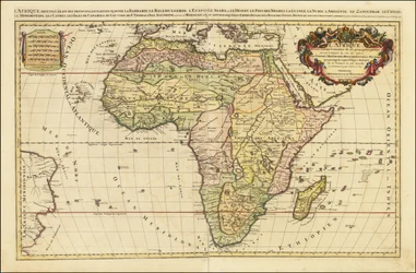 Alexis-Hubert Jaillot 1692-es Afrika térképe
