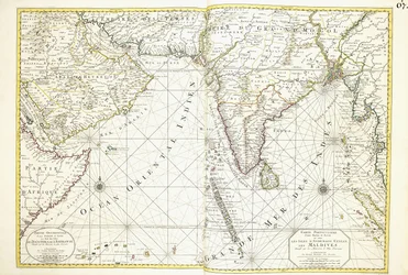 Afrika, Arábia és India térképe