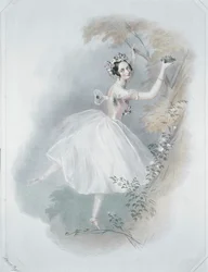 Marie Taglioni, a leghíresebb balerina ... (színes nyomat)