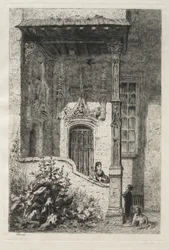 A Fehér Királynőként ismert ház, a Rue St. Hippolyte