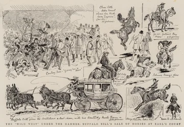 A vadnyugat a kalapács alatt, Buffalo Bill lóeladása az Earl