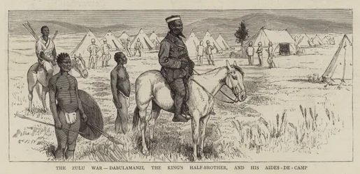 A zulu háború, Dabulamanzi, a király féltestvére és a segédei