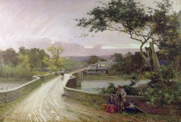 Newby Bridge, Windermere (olaj, vászon)