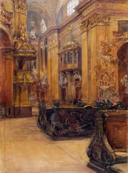 A bécsi Peterskirche belseje