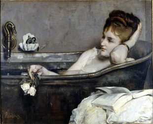 Alfred Stevens: „A fürdő“ 1867. Compiègne-i Nemzeti Múzeum