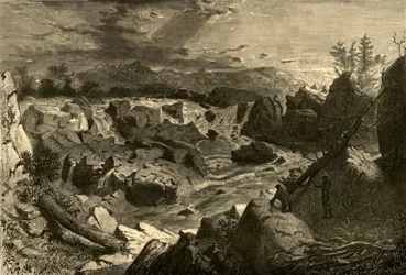 „A Potomac nagy vízesése”, 1874.