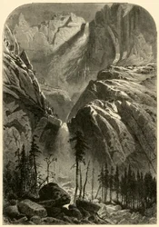 "Yosemite Fall", 1872.