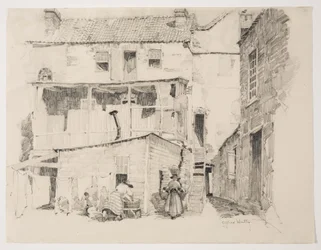 Hétfő reggel Charlestownban, 1877-1922 körül (ceruza)